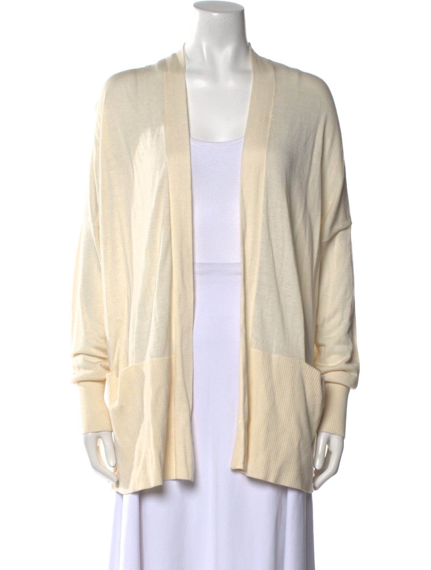 Vince Silk Open Front Sweater