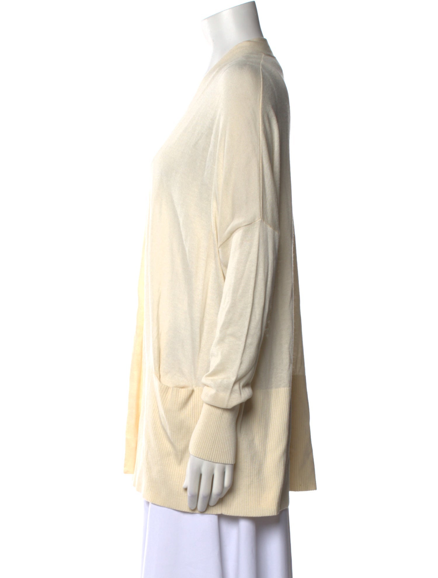 Vince Silk Open Front Sweater