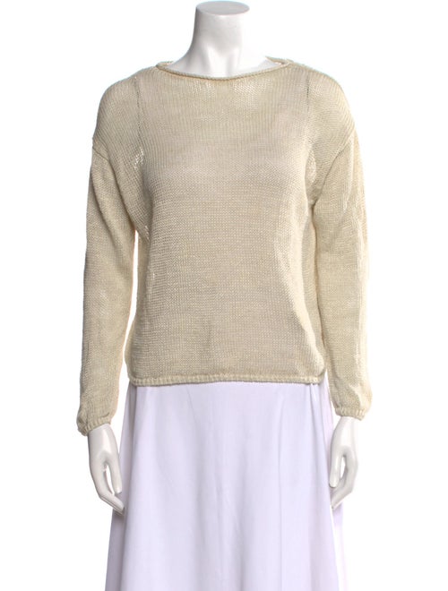 Vince Linen Bateau Neckline Sweater