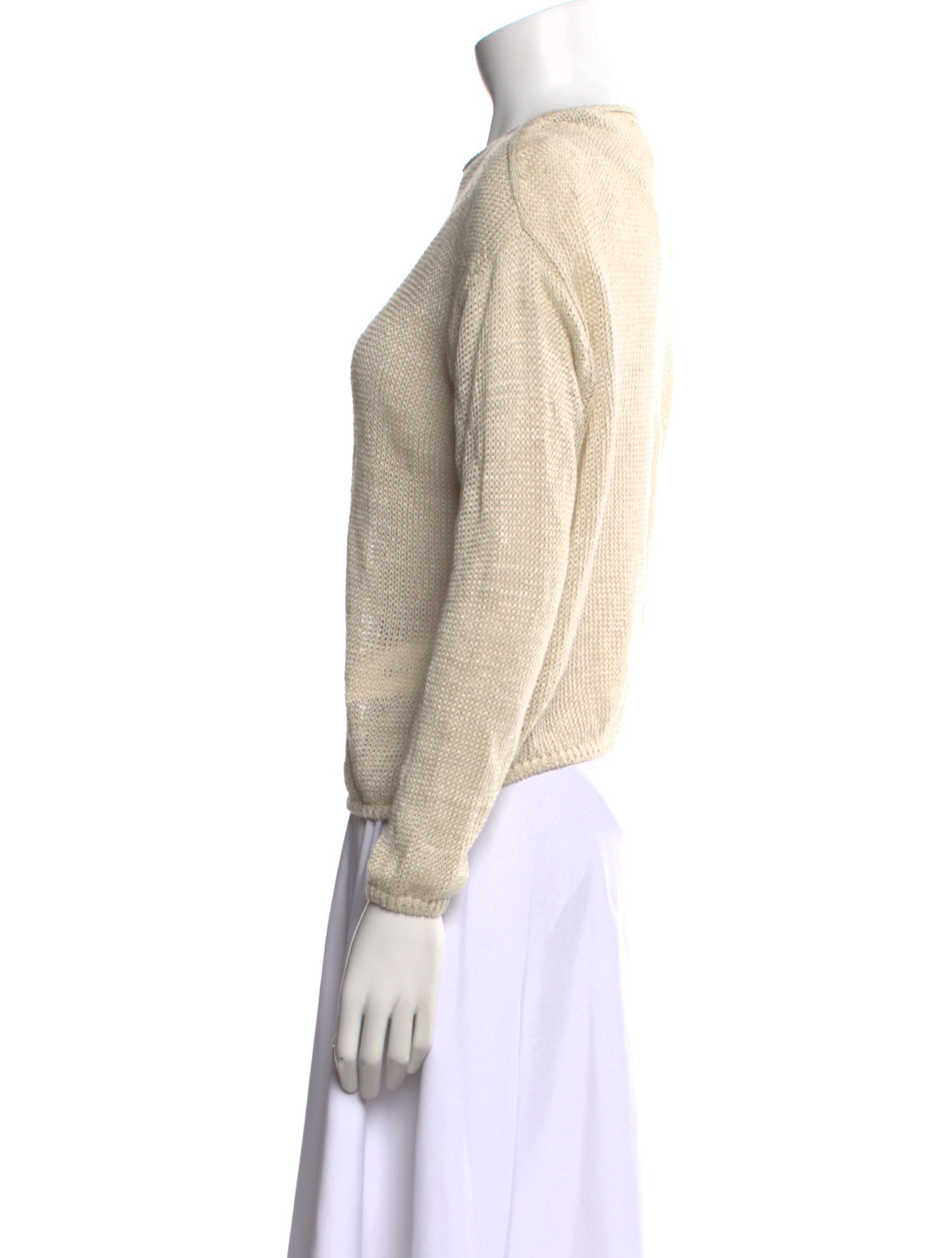 Vince Linen Bateau Neckline Sweater