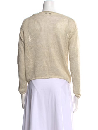 Vince Linen Bateau Neckline Sweater