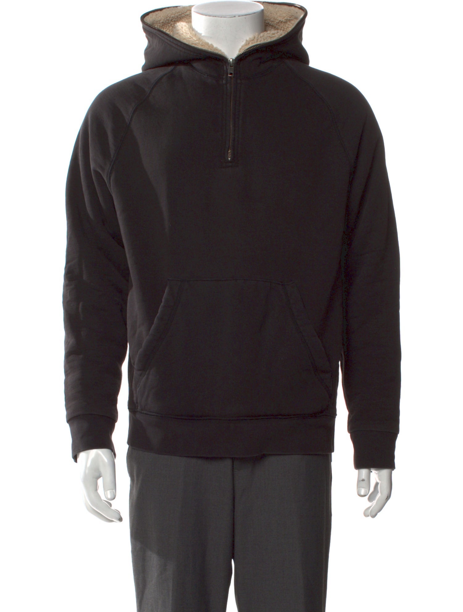 Vince Mock Neck Long Sleeve Hoodie