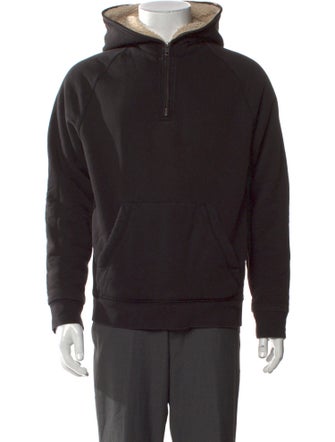 Vince Mock Neck Long Sleeve Hoodie