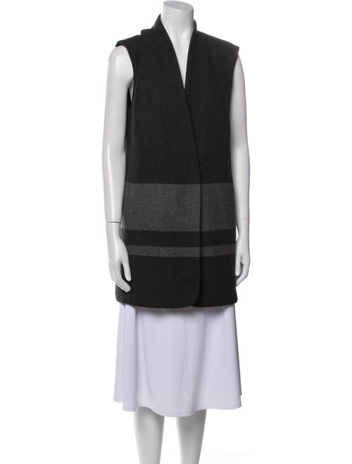 Vince Wool Striped Vest
