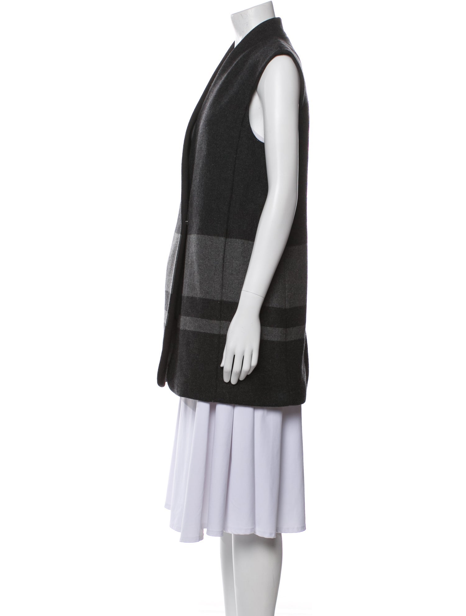 Vince Wool Striped Vest