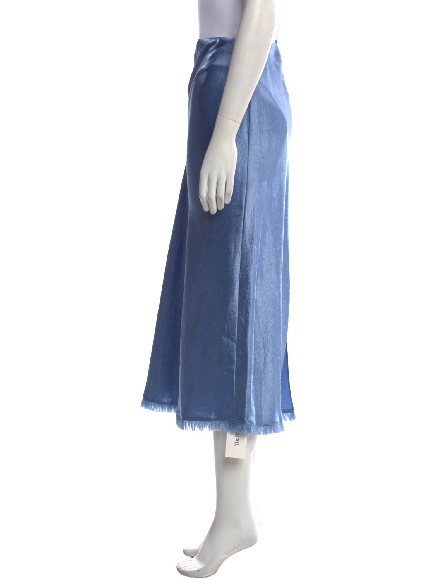 Vince Fringe Trim Accent Midi Length Skirt