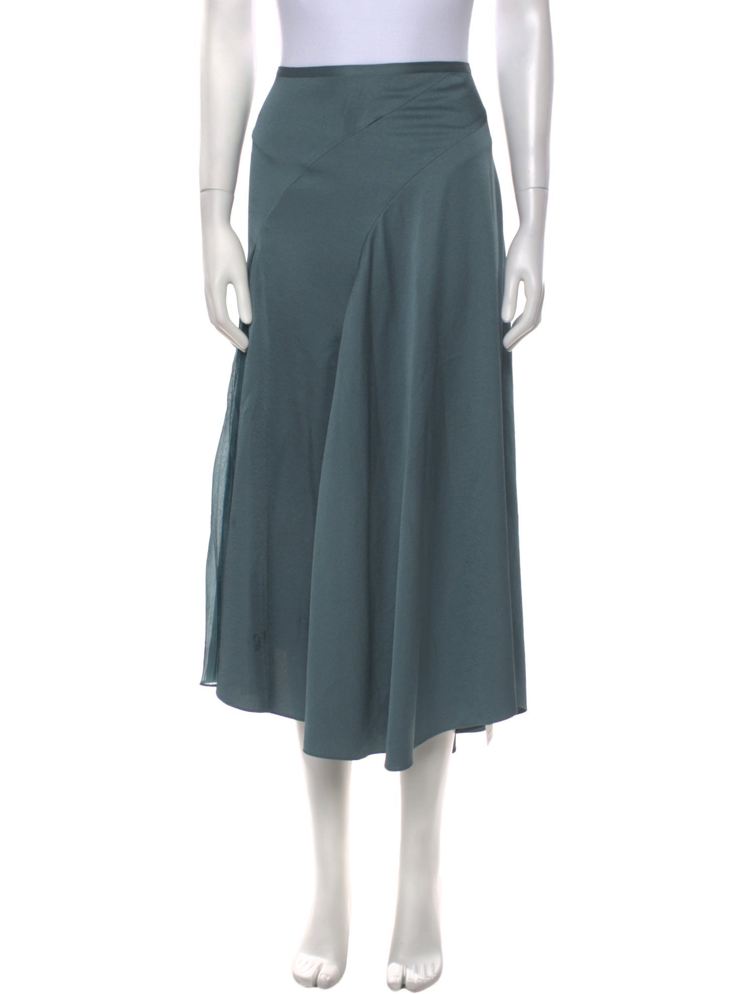 Vince Ruffle Embellishment Midi Length Skirt