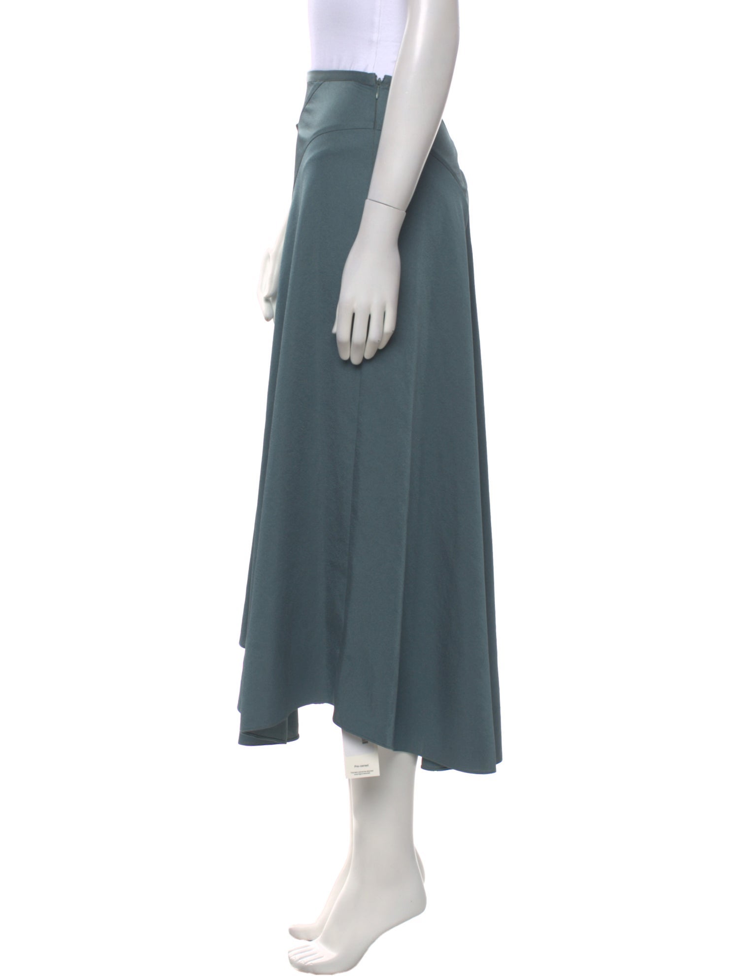 Vince Ruffle Embellishment Midi Length Skirt