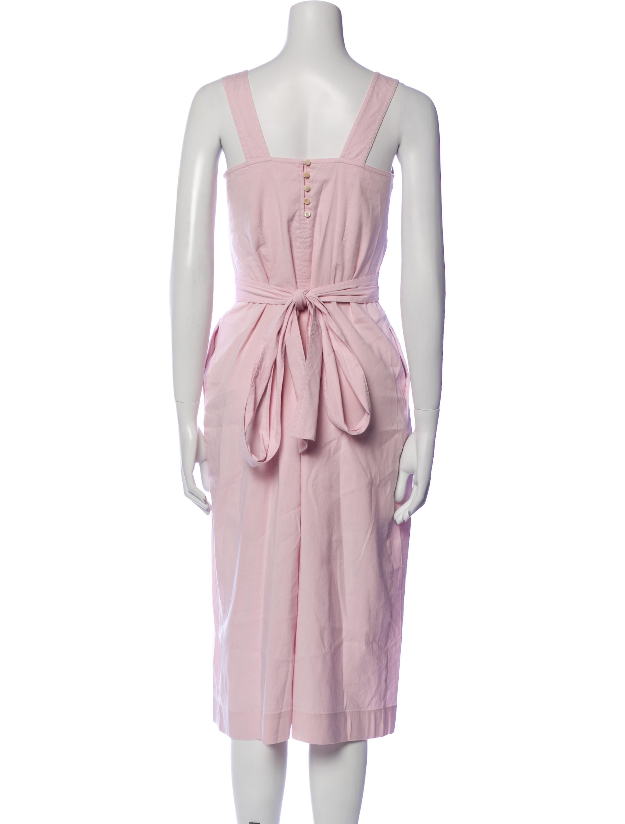 Vince Square Neckline Midi Length Dress