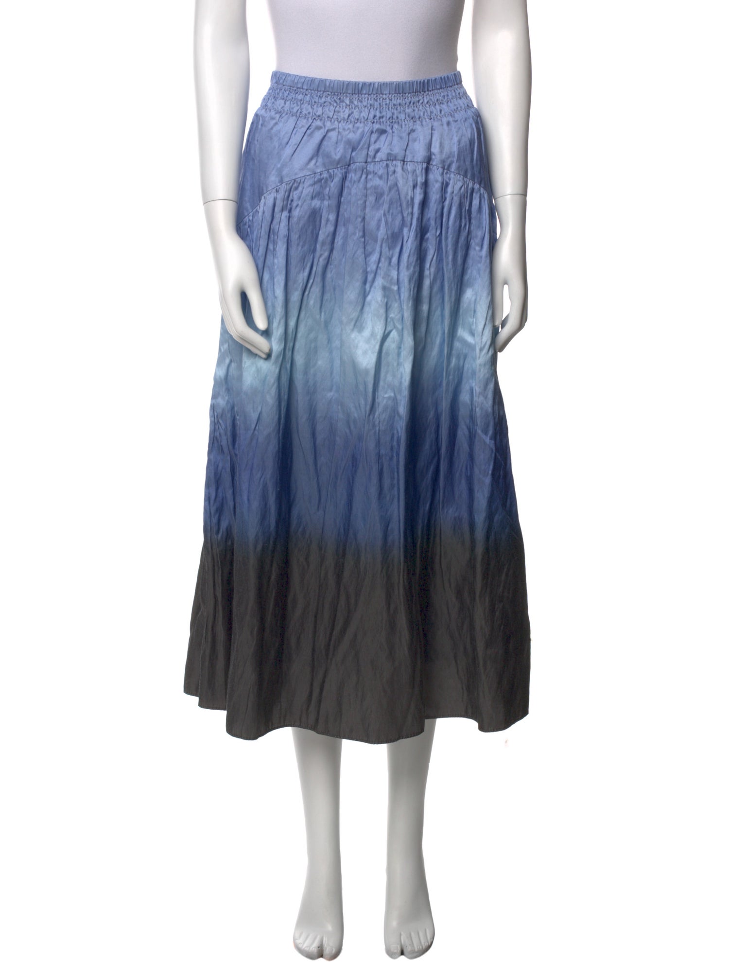 Vince Striped Midi Length Skirt