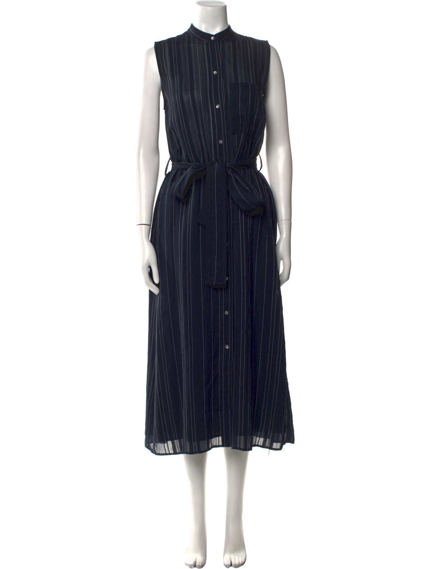 Vince Mock Neck Long Dress