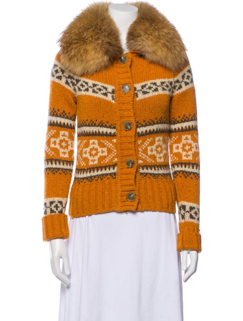 Vince Cashmere Printed Sweater