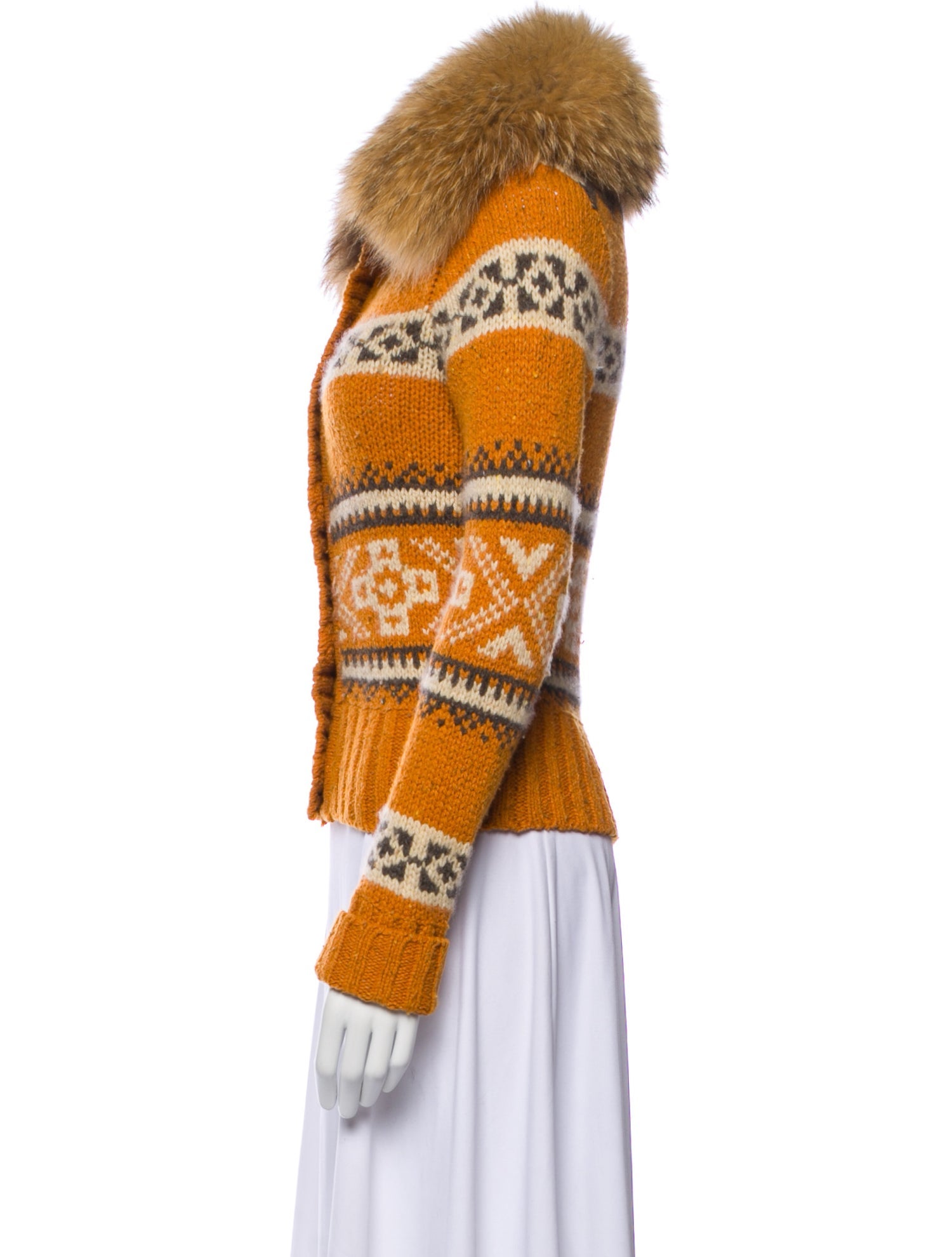 Vince Cashmere Printed Sweater