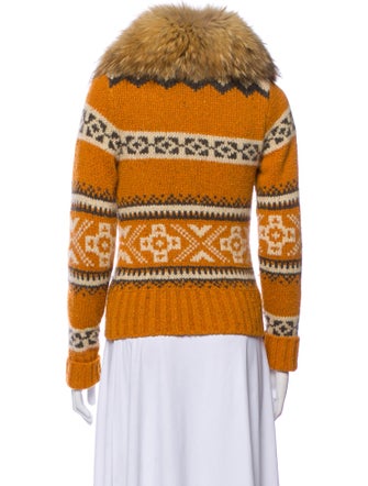 Vince Cashmere Printed Sweater