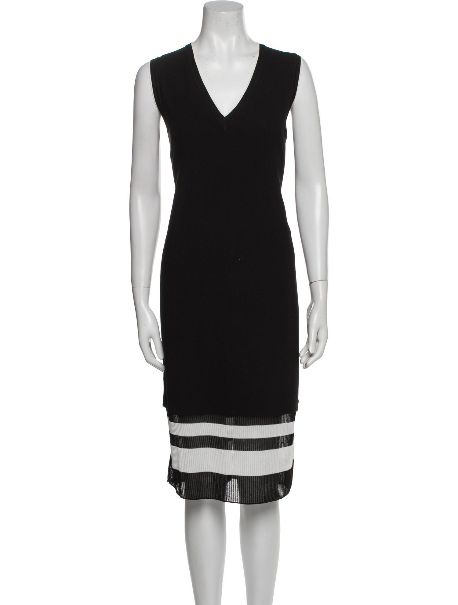 Vince V-Neck Midi Length Dress