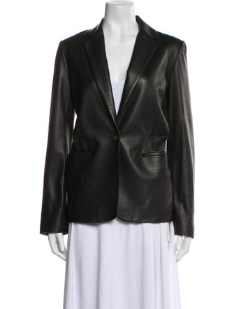 Vince Lamb Leather Blazer