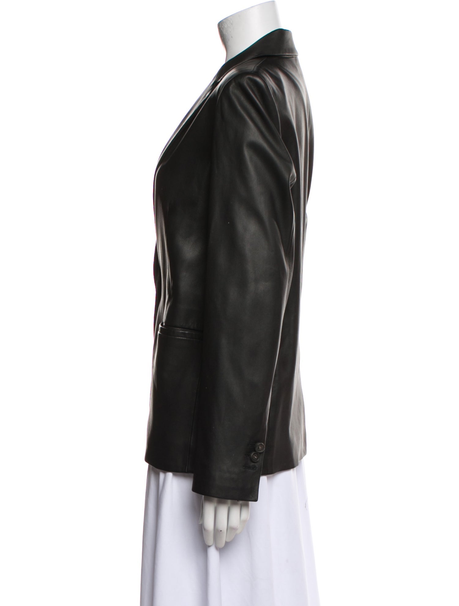 Vince Lamb Leather Blazer