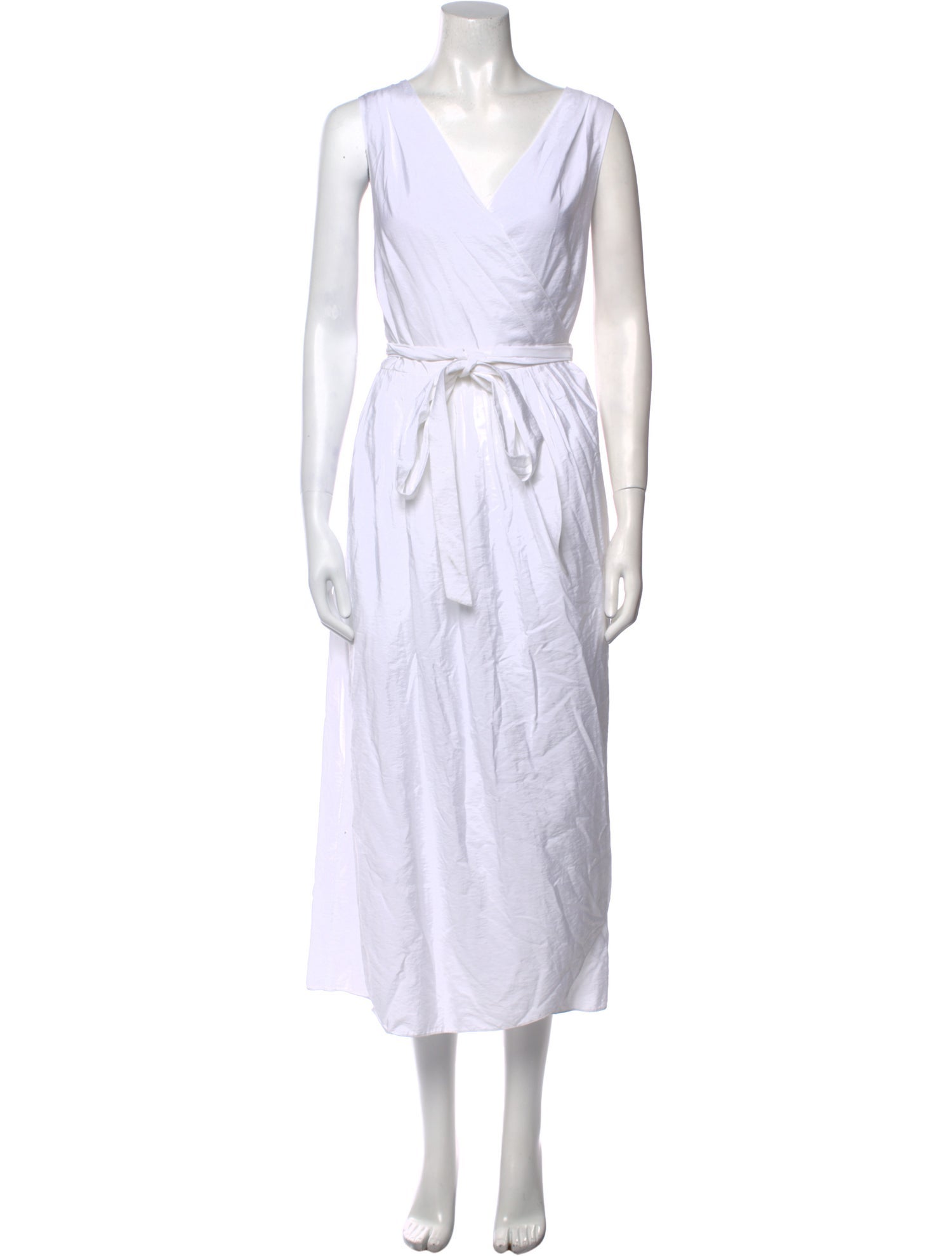 Vince V-Neck Midi Length Dress