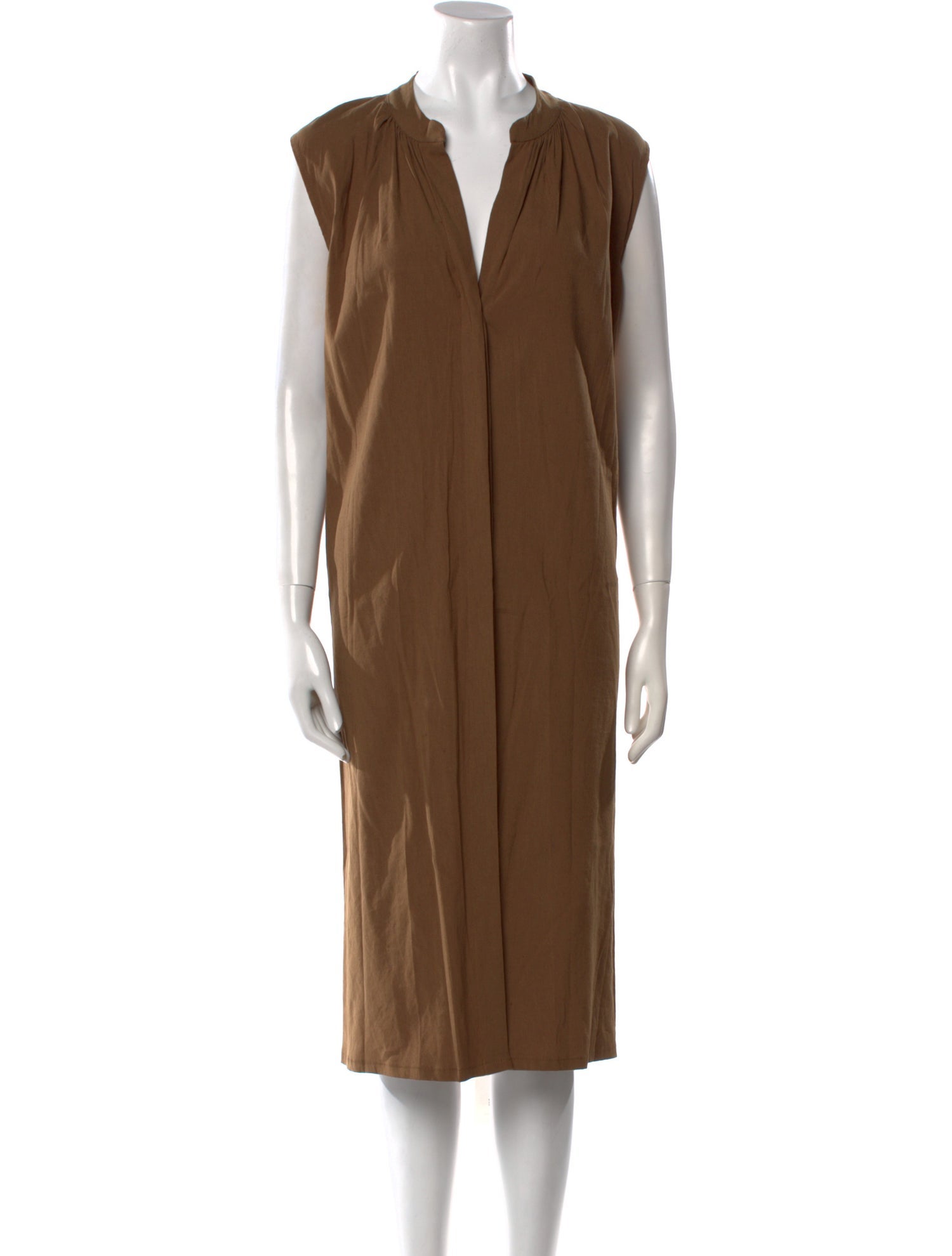 Vince V-Neck Midi Length Dress