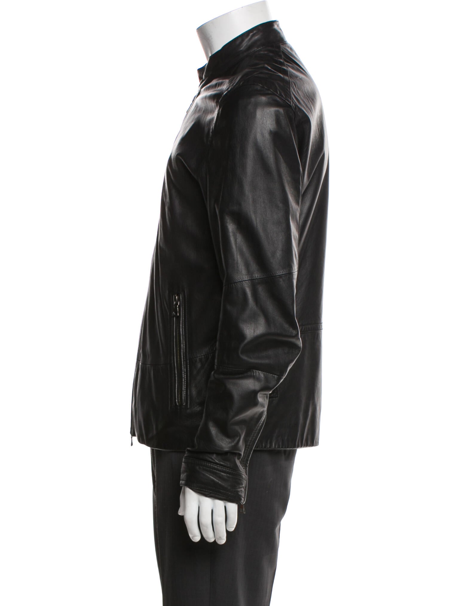 Vince Lamb Leather Moto Jacket