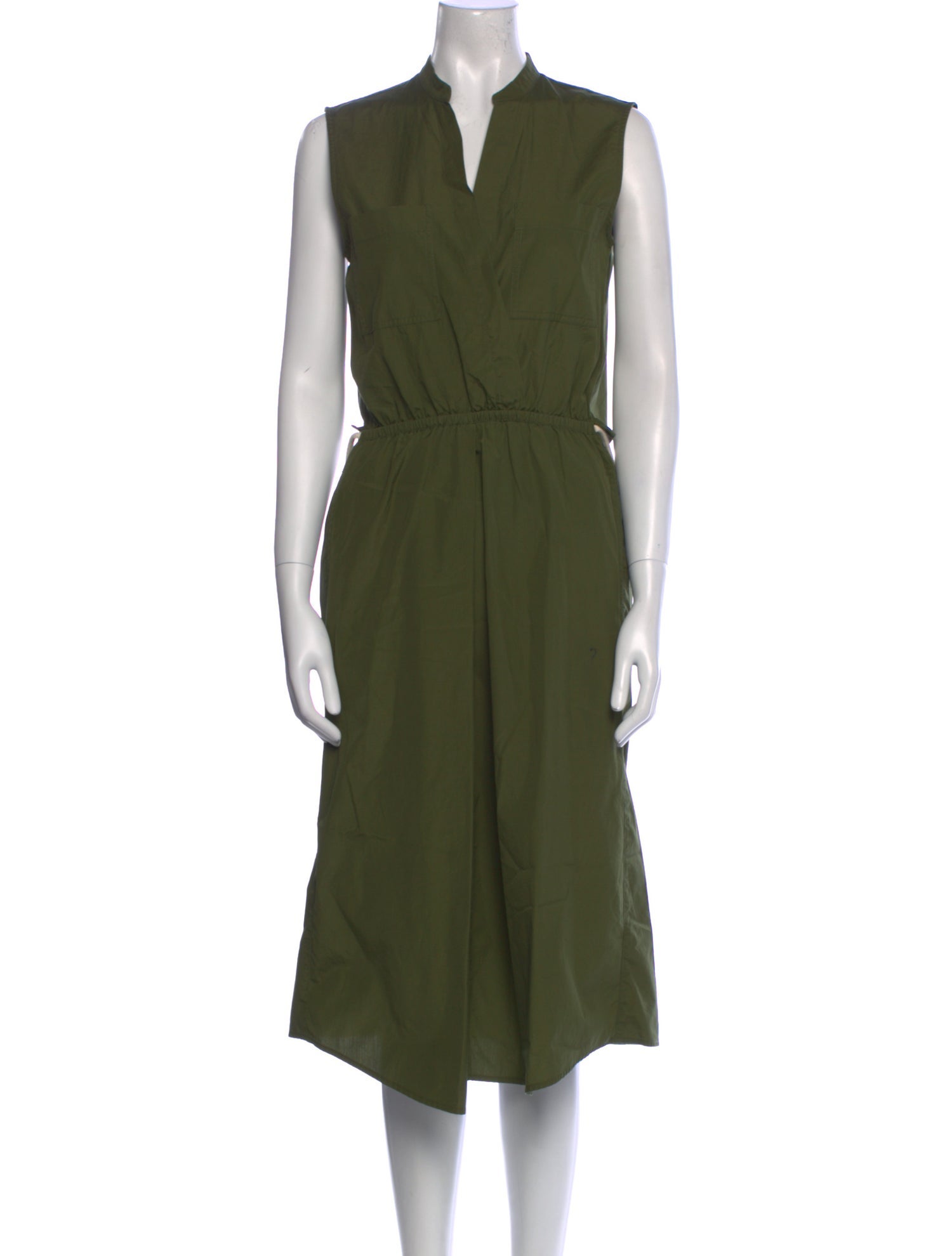 Vince V-Neck Midi Length Dress