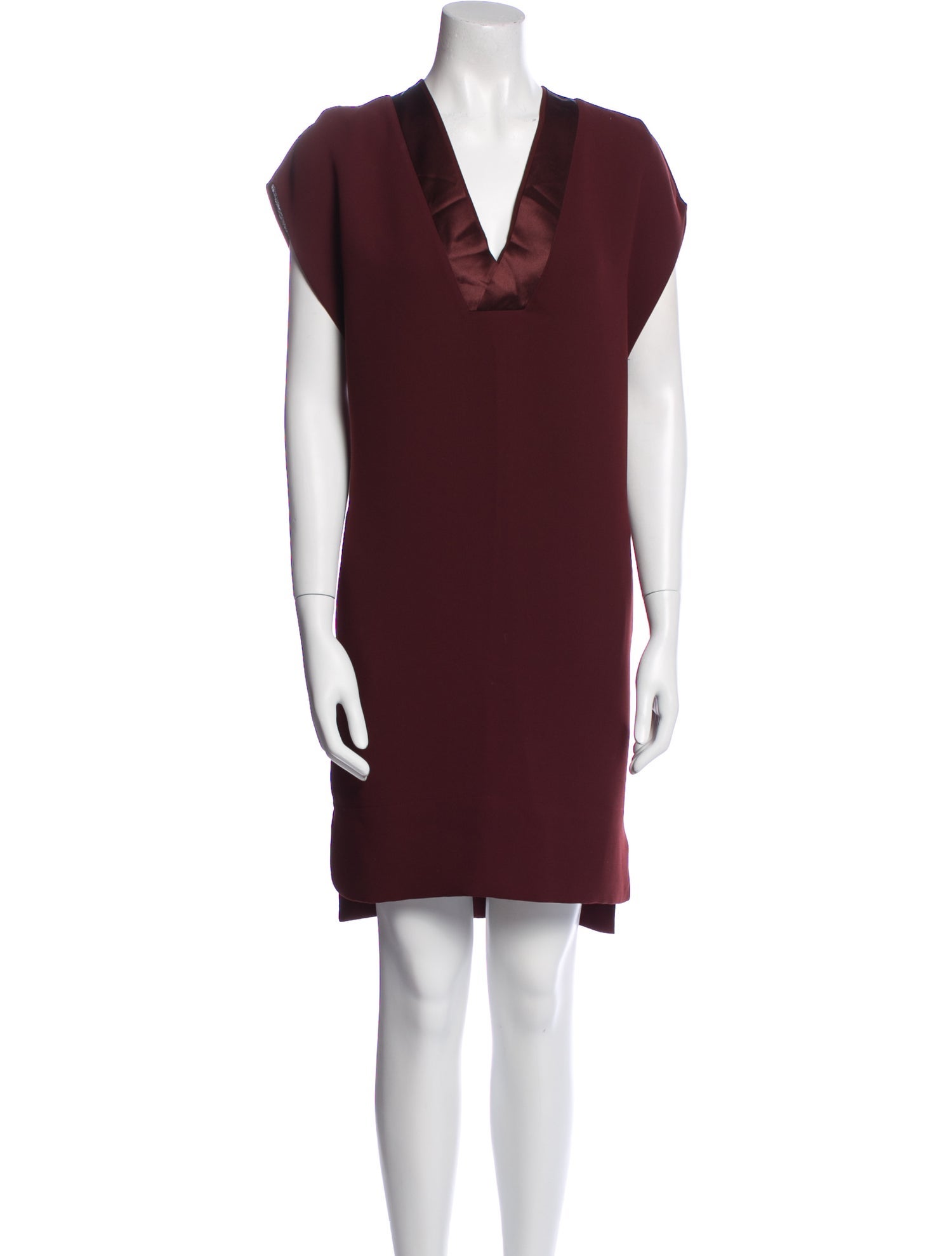 Vince V-Neck Knee-Length Dress