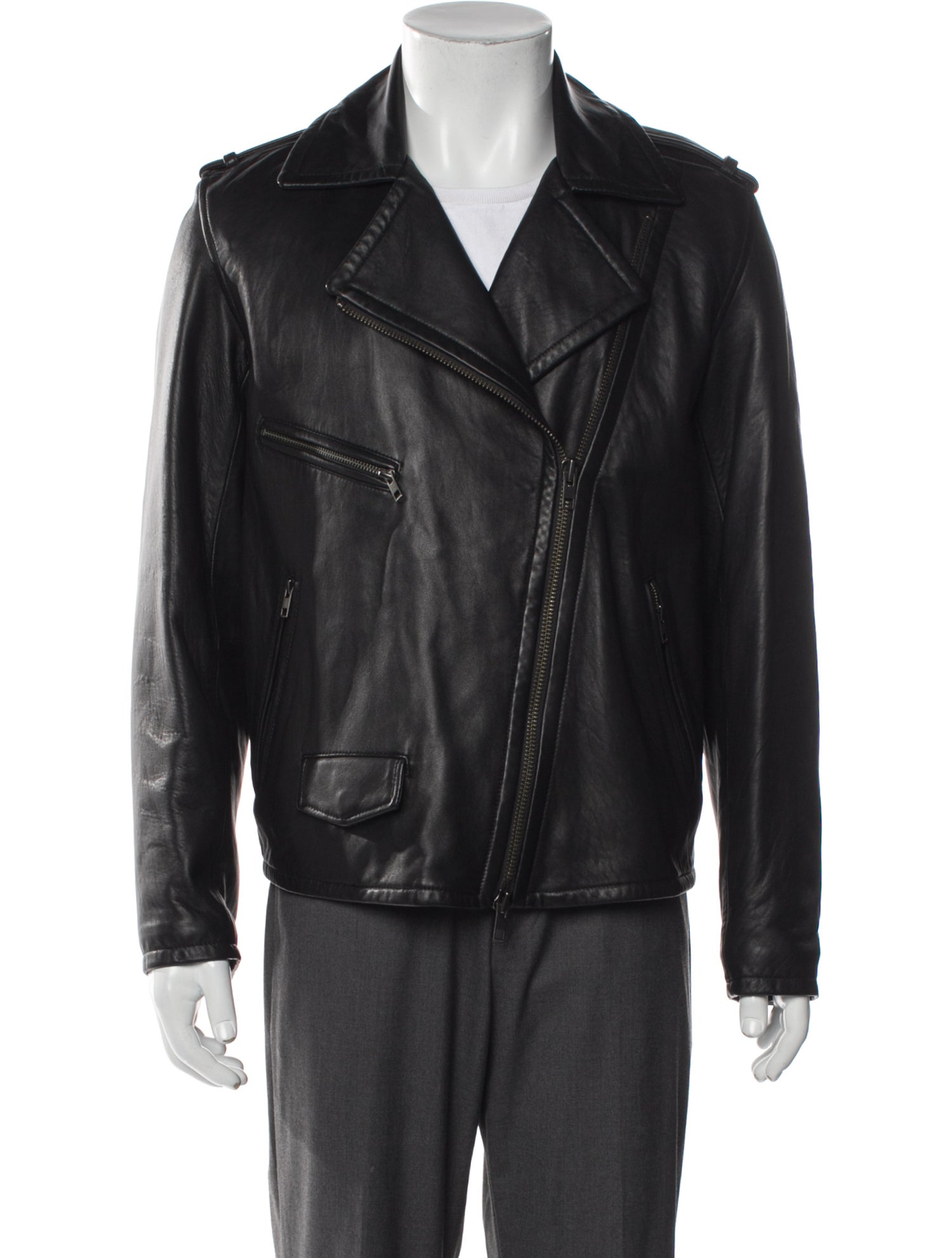 Vince Lamb Leather Moto Jacket