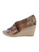 Vince Snakeskin Animal Print Espadrilles