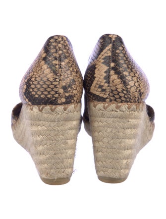 Vince Snakeskin Animal Print Espadrilles