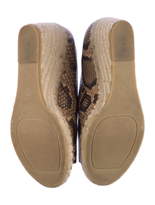 Vince Snakeskin Animal Print Espadrilles
