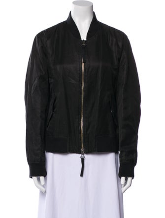 Vince Linen Bomber Jacket