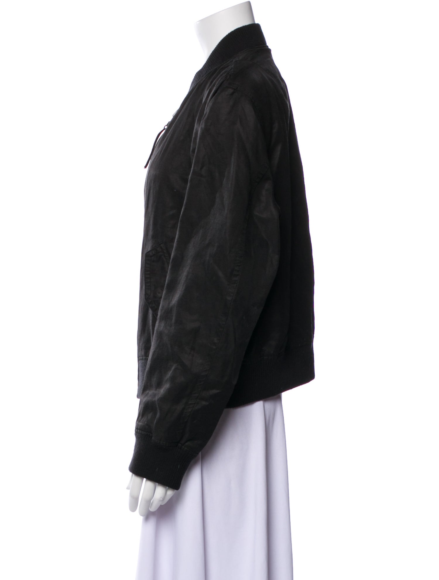 Vince Linen Bomber Jacket