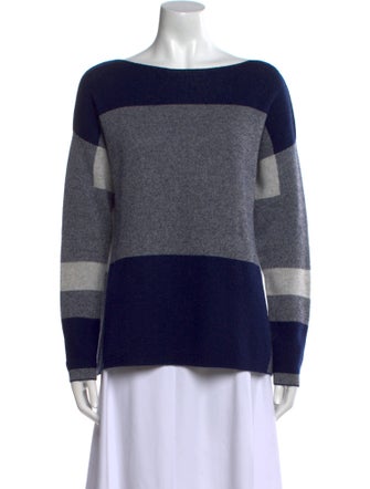 Vince Wool Colorblock Pattern Sweater