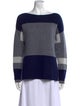Vince Wool Colorblock Pattern Sweater