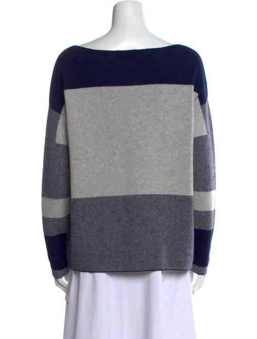 Vince Wool Colorblock Pattern Sweater