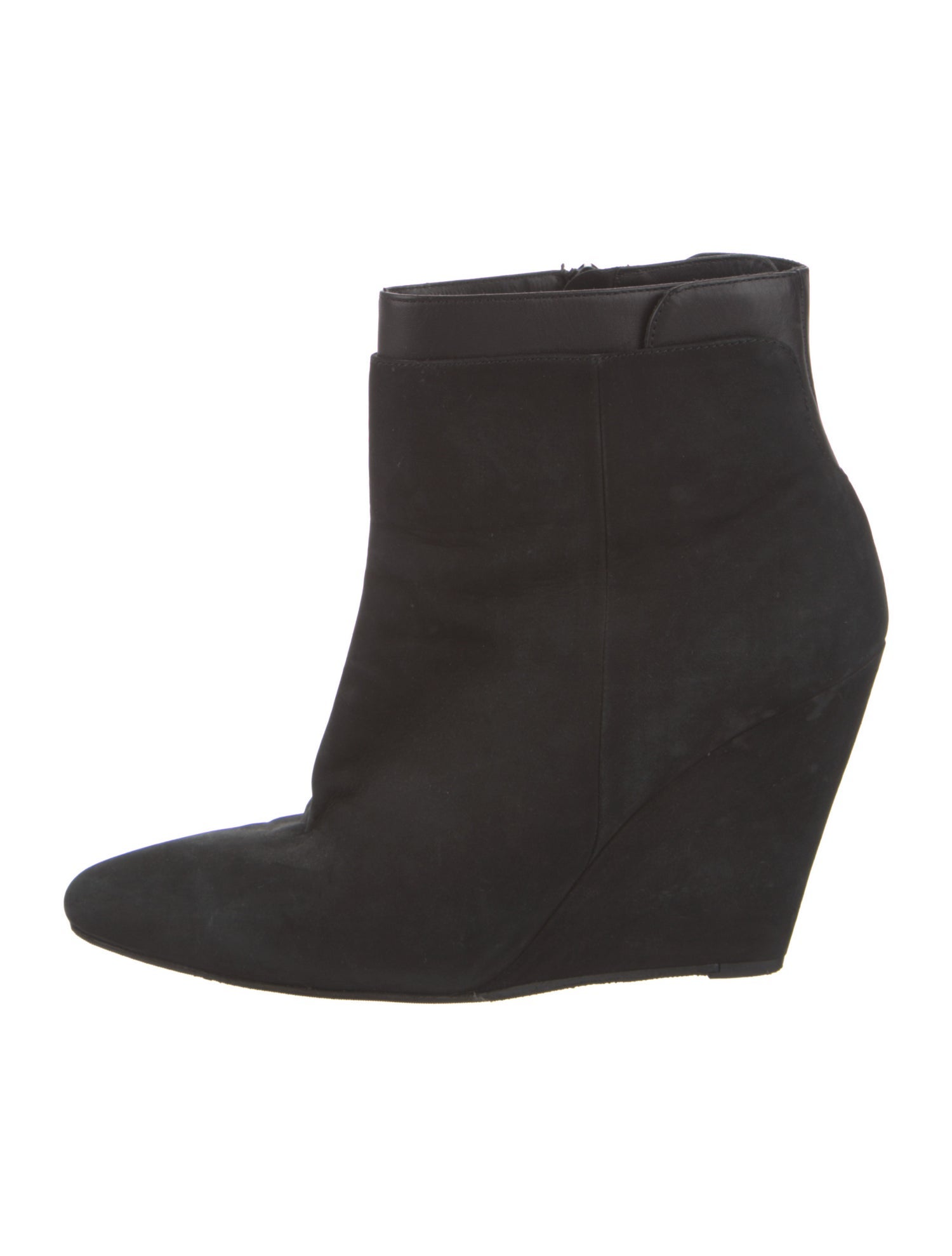 Vince Suede Leather Trim Embellishment Boots