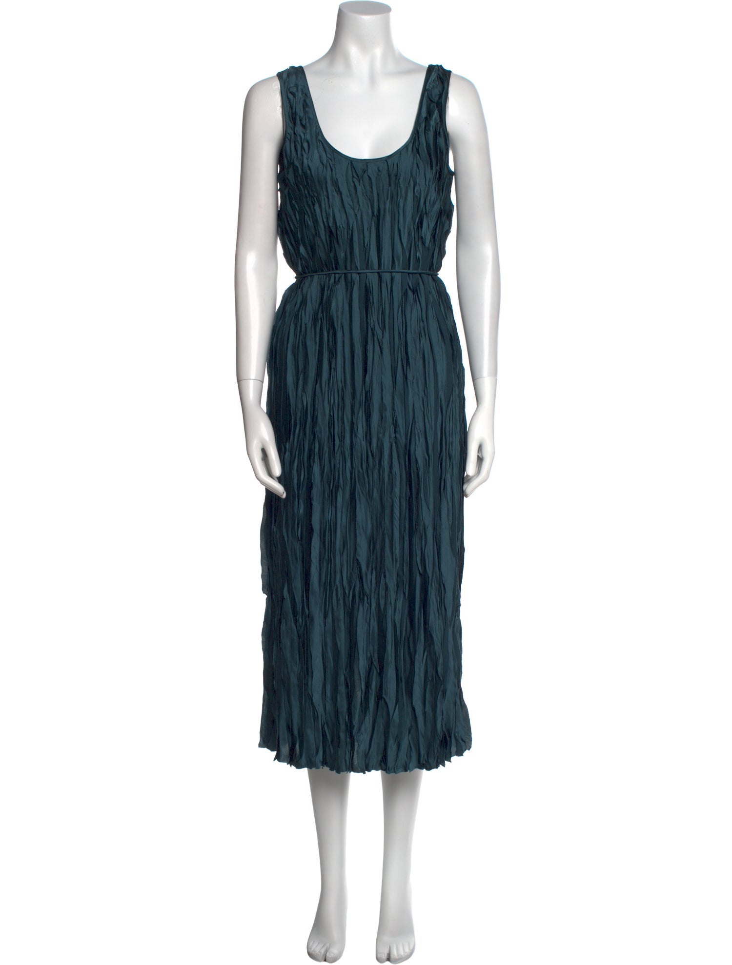 Vince Scoop Neck Midi Length Dress