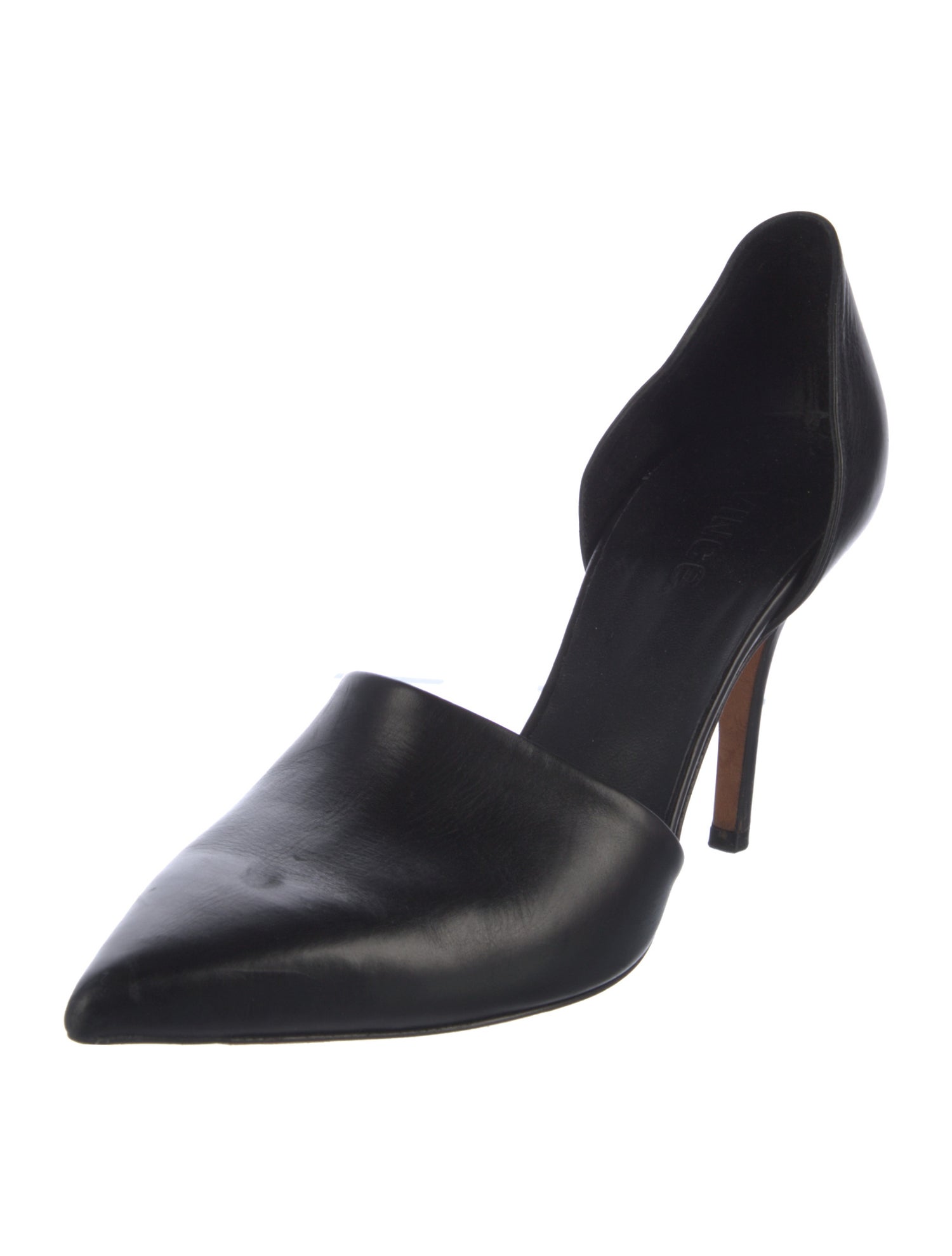 Vince Leather D'Orsay Pumps