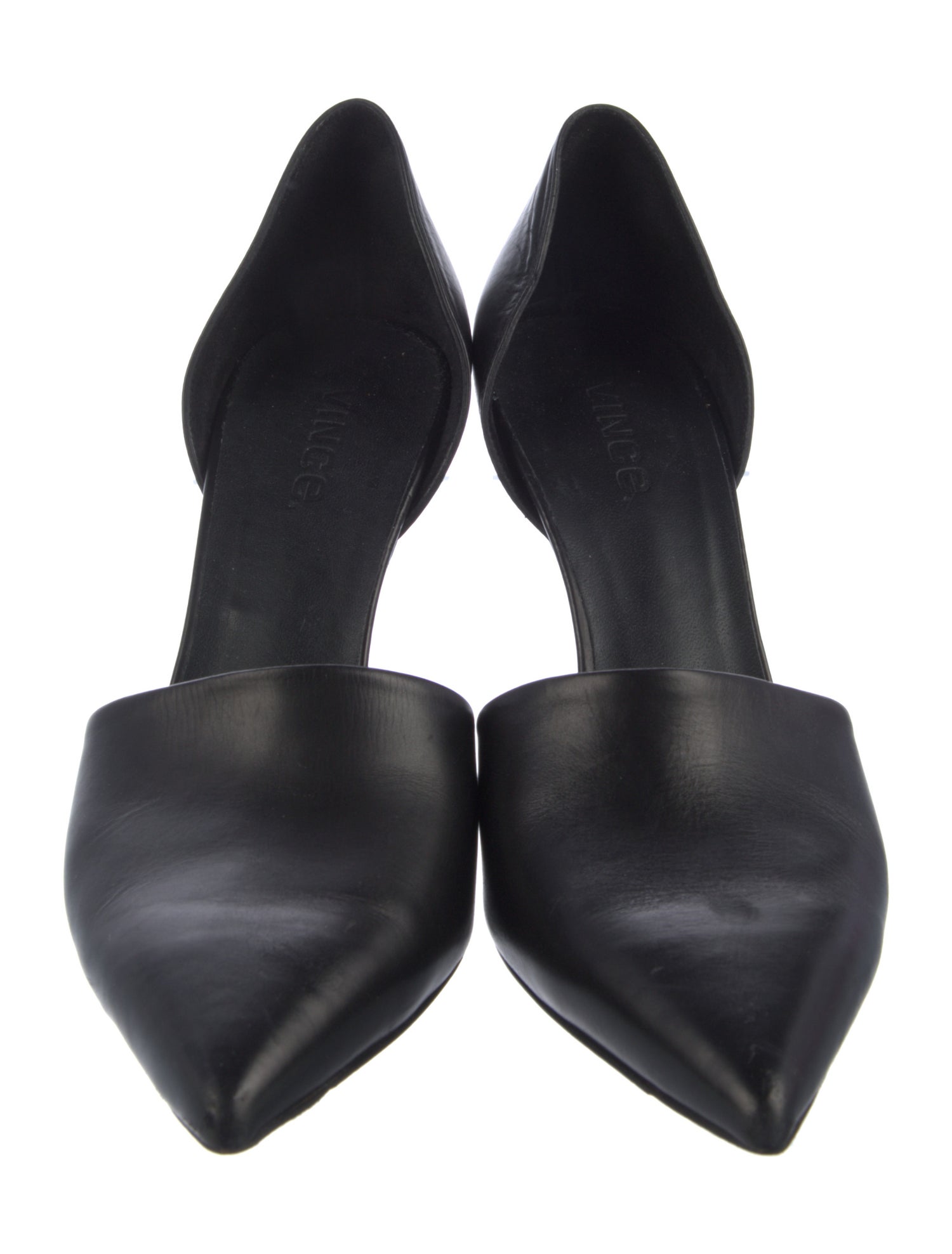 Vince Leather D'Orsay Pumps