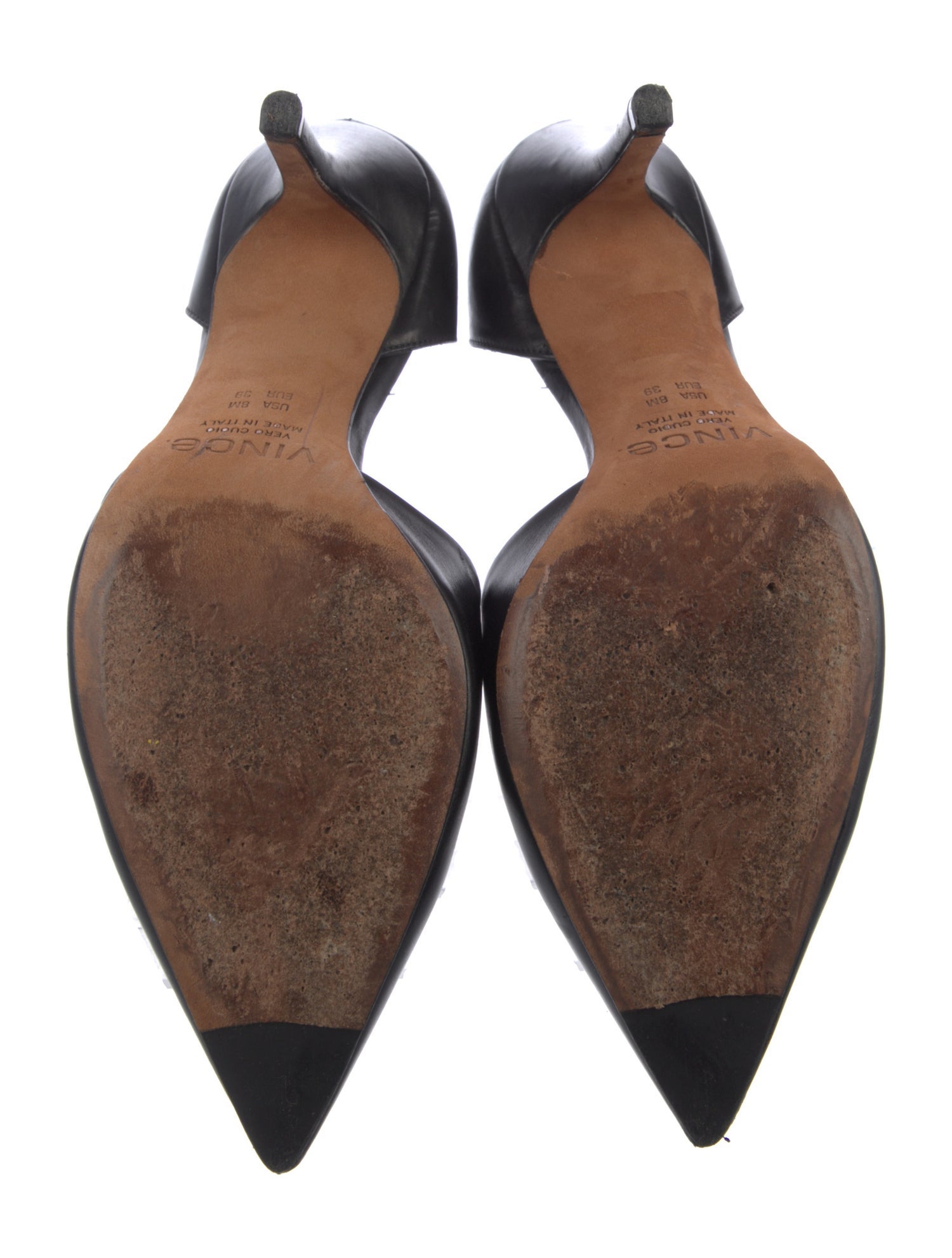 Vince Leather D'Orsay Pumps
