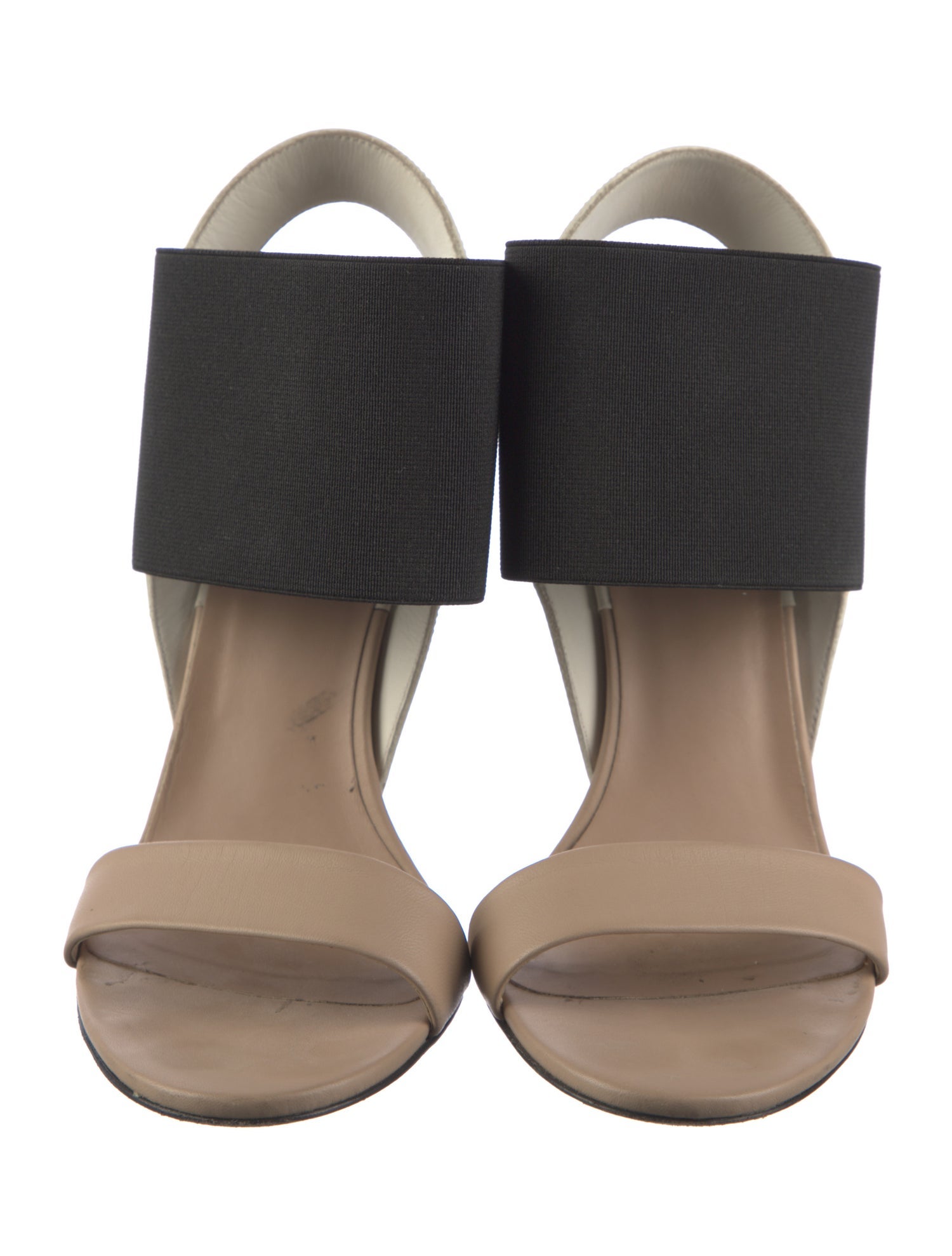 Vince Leather Printed Slingback Sandals