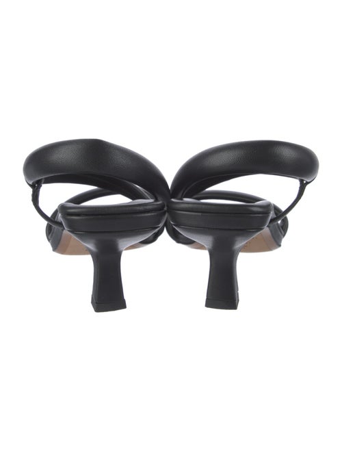 Vince Leather Cutout Accent Slingback Sandals