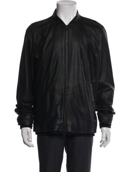 Vince Goat Leather Bomber Jacket