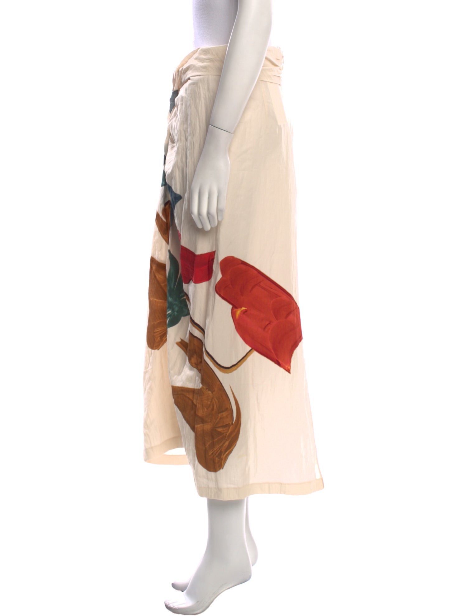 Vince Printed Midi Length Skirt w/ Tags