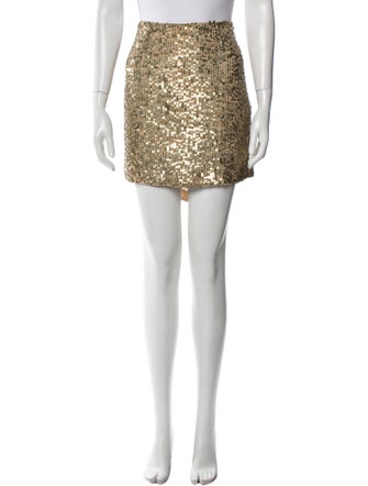 Vince Sequin Embellishments Mini Skirt