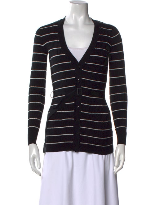 Vince Striped V-Neck Sweater