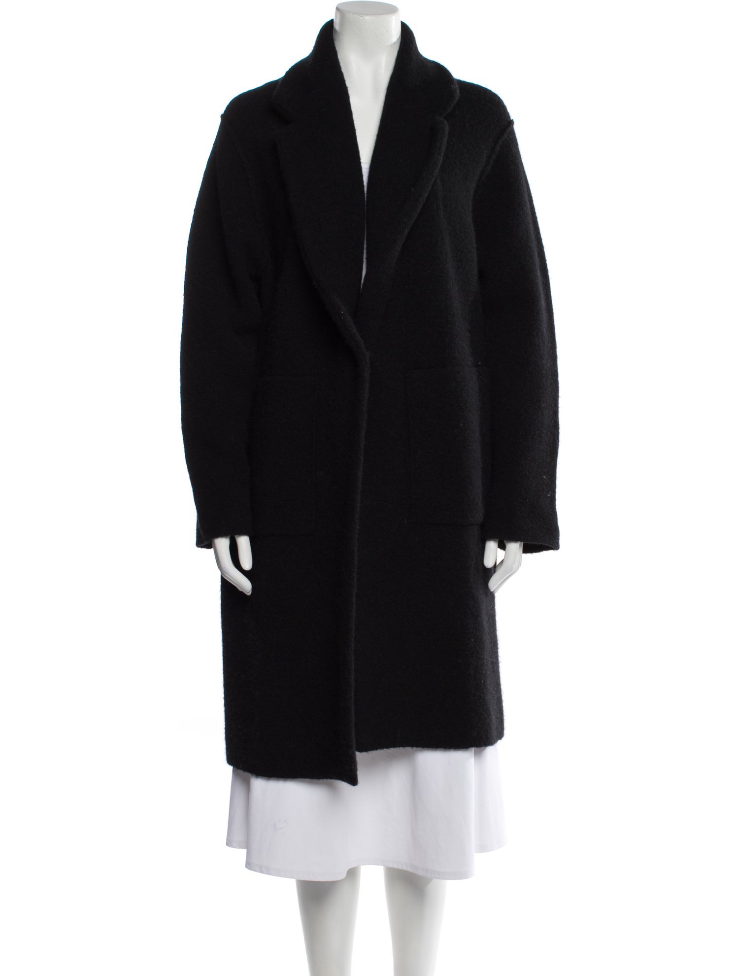 Vince Merino Wool Faux Fur Coat