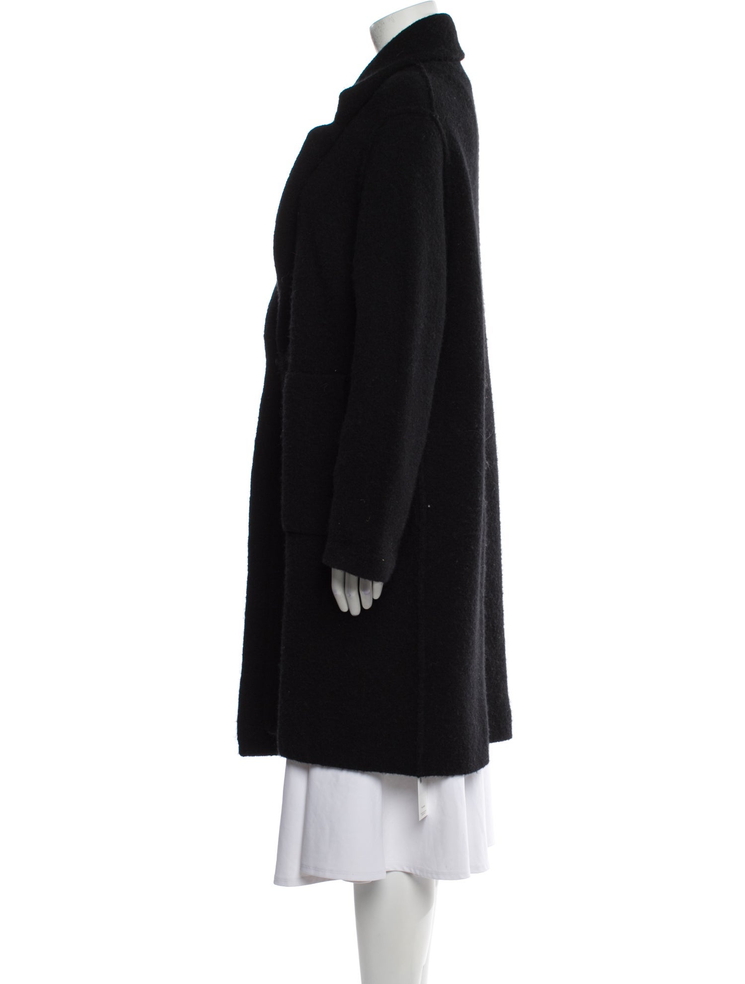 Vince Merino Wool Faux Fur Coat