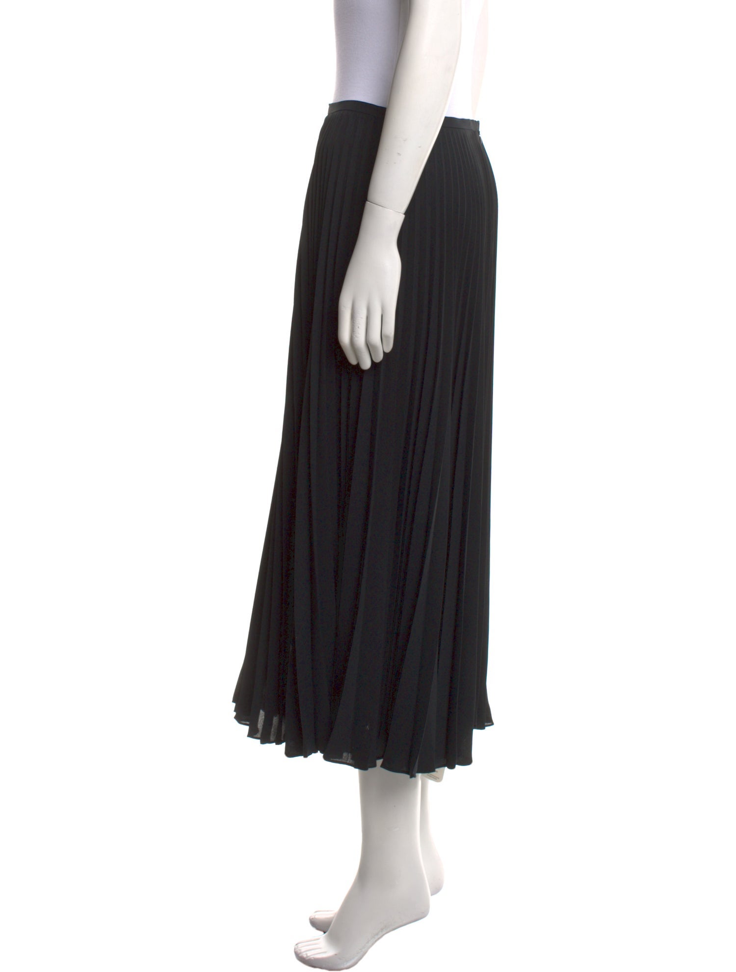 Vince Pleated Accents Midi Length Skirt