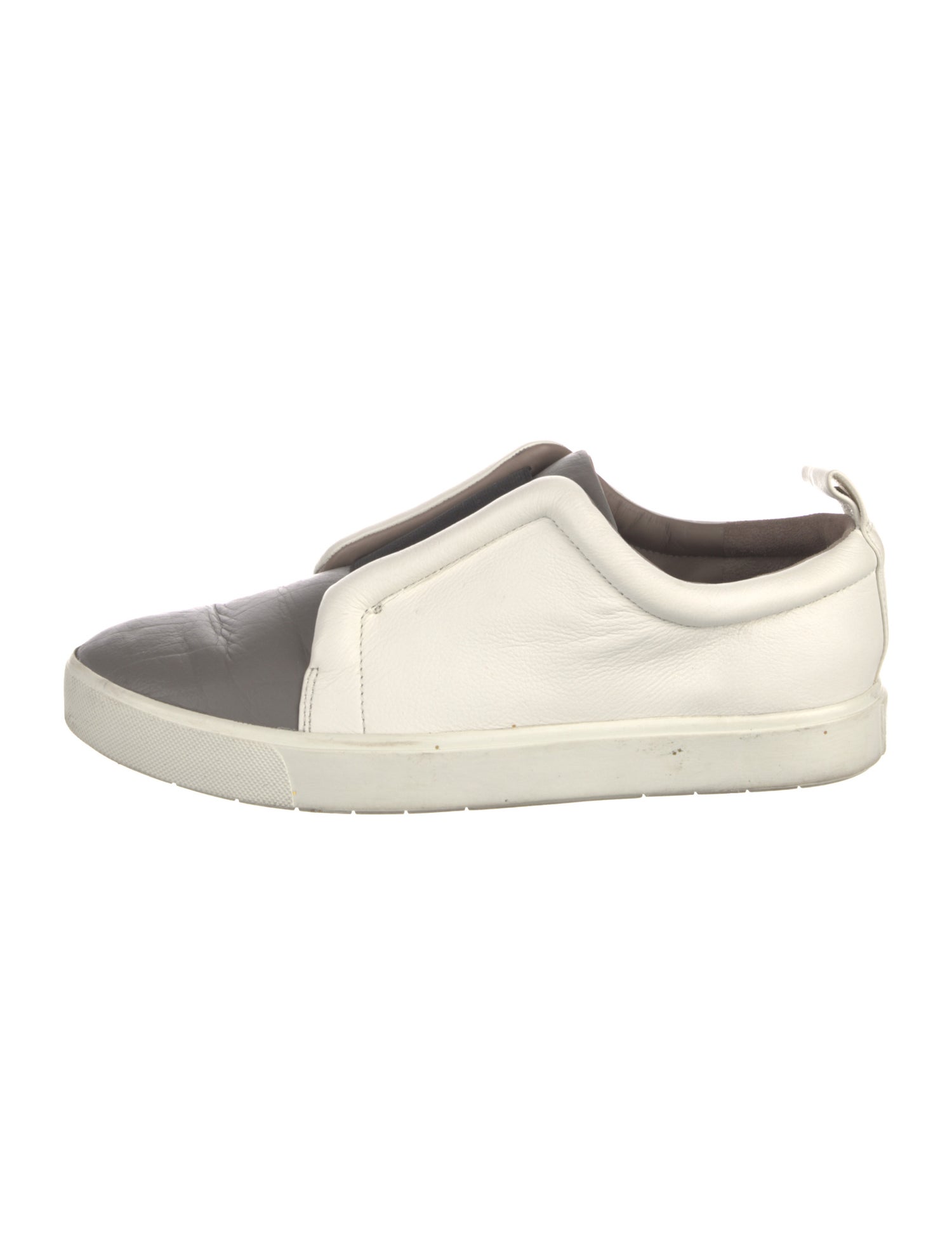 Vince Leather Colorblock Pattern Sneakers